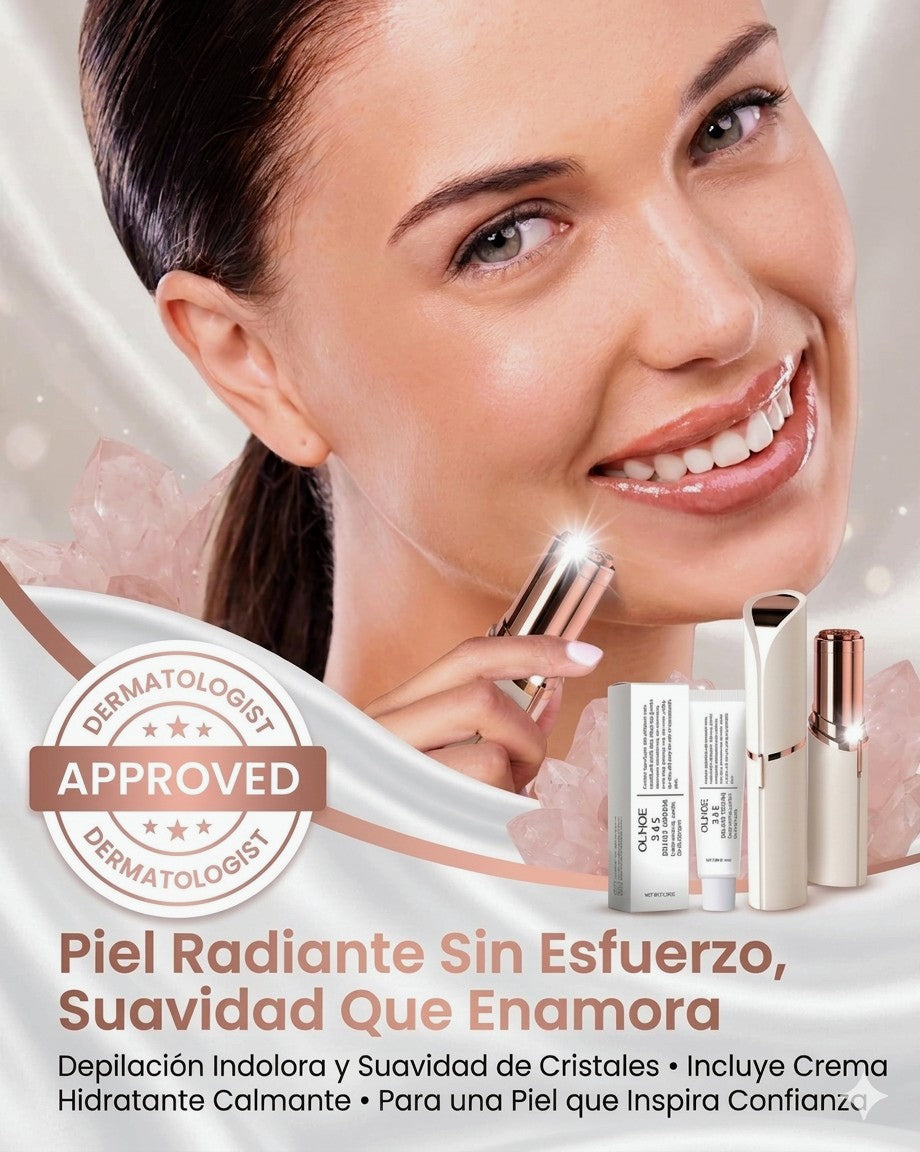 Depiladora facial femenina